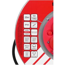 Удлинитель на катушке Vertex PB25METAL 25м (Red/Black) Thumb