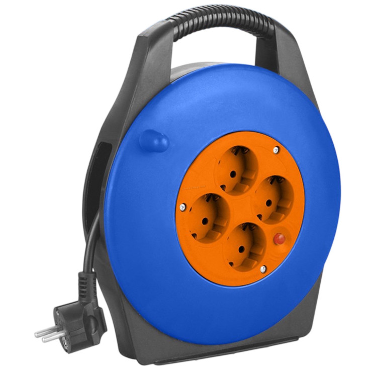 Удлинитель на катушке Wadfow WEJ8375 (Blue/Orange)