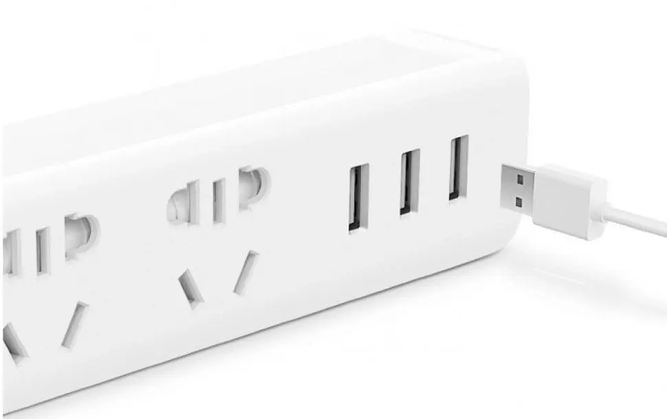 Сетевой фильтр-удлинитель Xiaomi KingMi Power Strip 3 (White) - 2