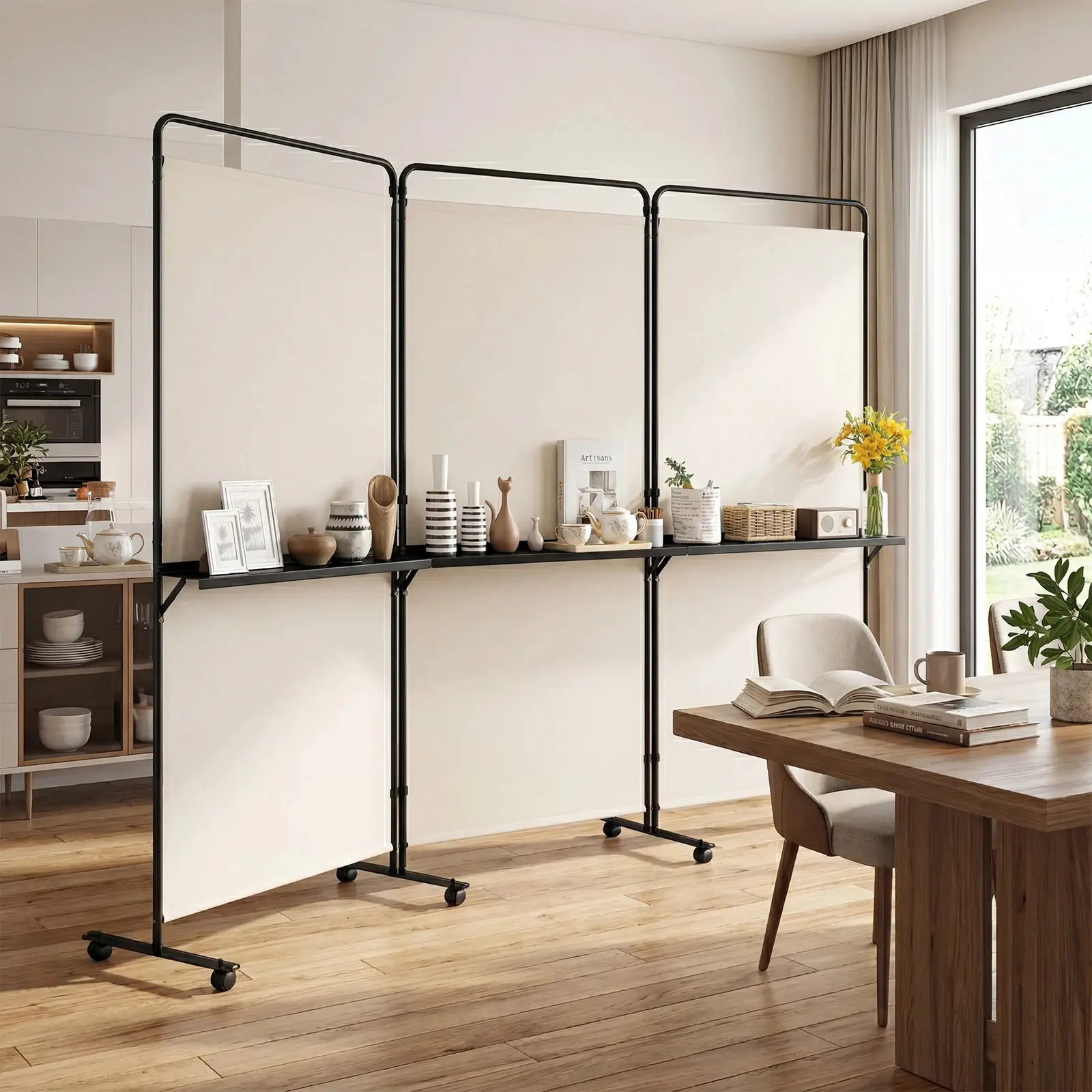Ширма для комнаты Costway HV11025WH (White) - 3