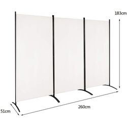 Paravan de camera Costway HW65774WH (White) Thumb