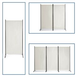 Paravan de camera Costway HW65774WH (White) Thumb