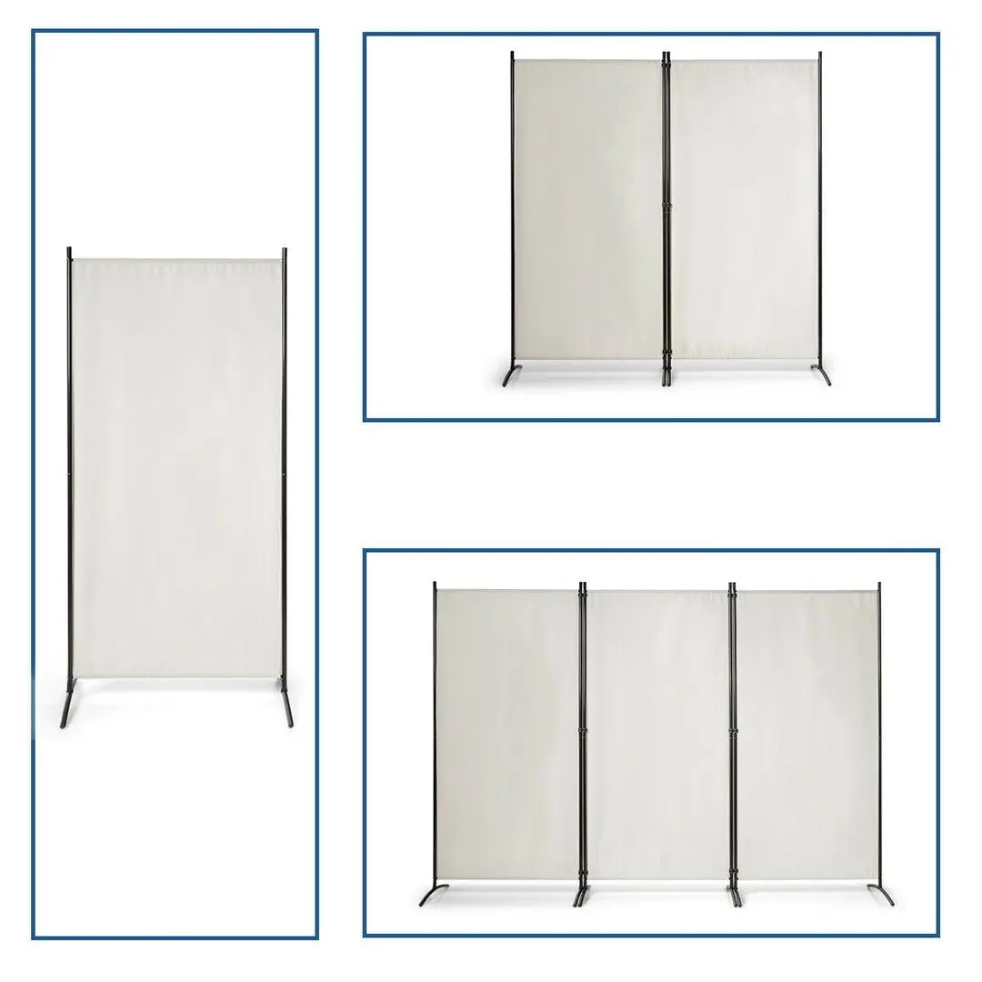 Paravan de camera Costway HW65774WH (White) - 5