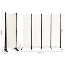 Paravan de camera Costway HW68273WH (Beige/Black) Thumb