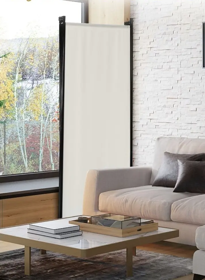 Paravan de camera Costway HW68273WH (Beige/Black)