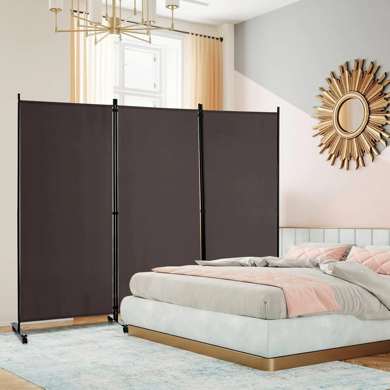 Paravan de camera Costway JV10723CF (Black)