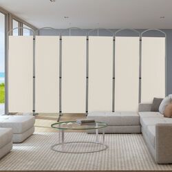 Ширма для комнаты Costway JV10727WH (Cream White/Grey) Thumb