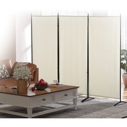 Paravan de camera Homcom 830-306V01BG (Beige) Thumb