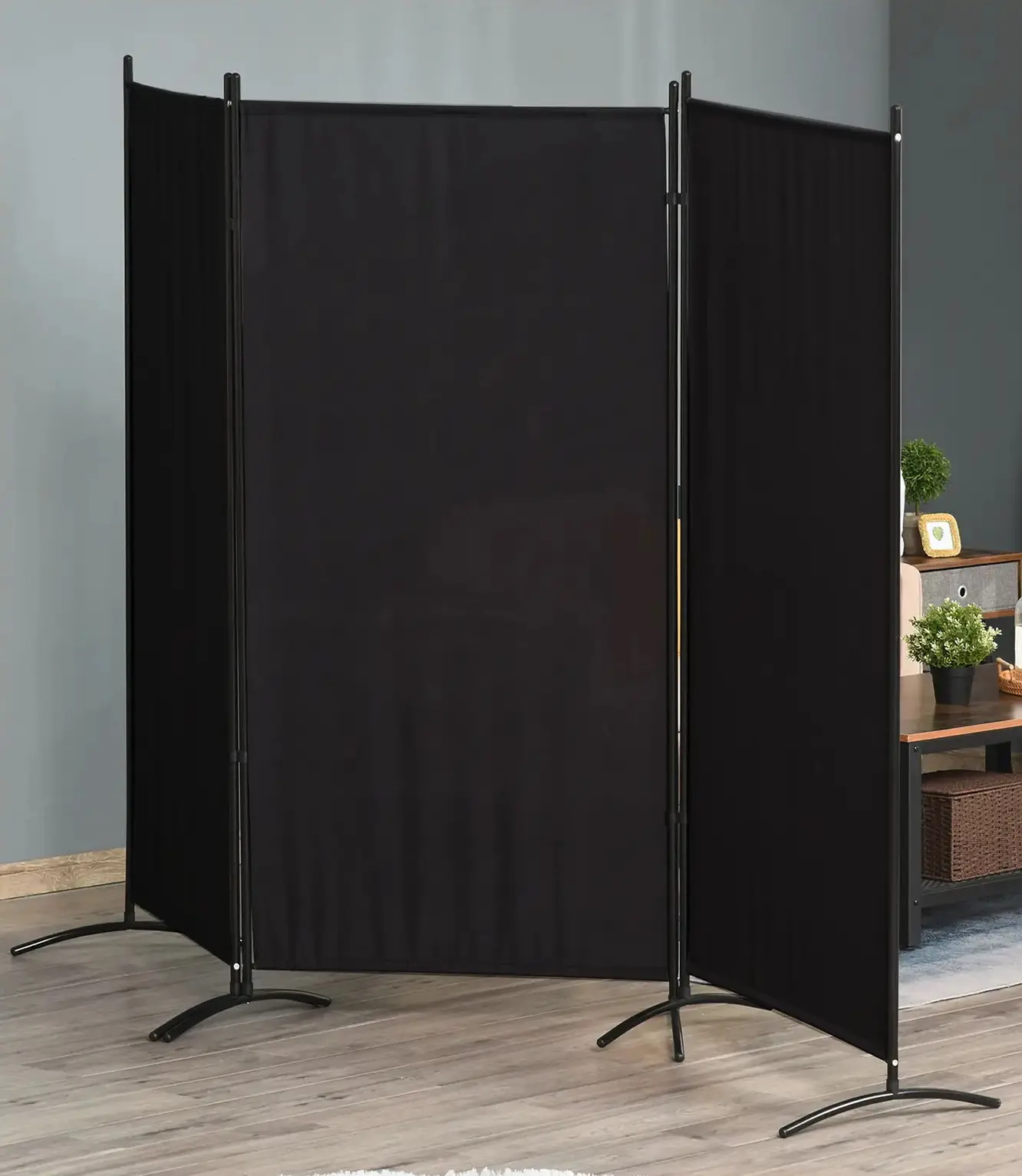 Paravan de camera Homcom 830-306V01BK (Black) - 7