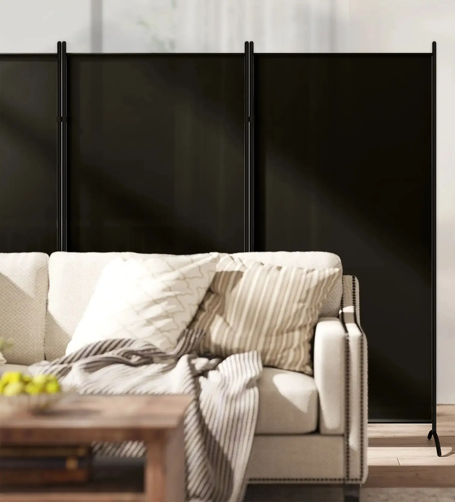 Paravan de camera Homcom 830-306V01BK (Black) - 9