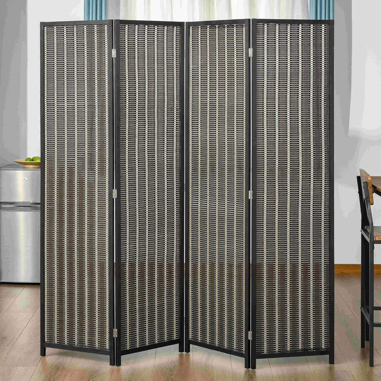 Ширма для комнаты Homcom 830-311 (Black/Brown) - 5