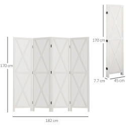 Ширма для комнаты Homcom 830-347WT (White) Thumb