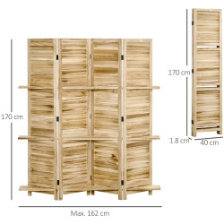 Ширма для комнаты Homcom 830-368ND (Natural) Thumb