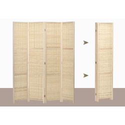 Paravan de camera Homcom 830-623V00ND (Natural) Thumb