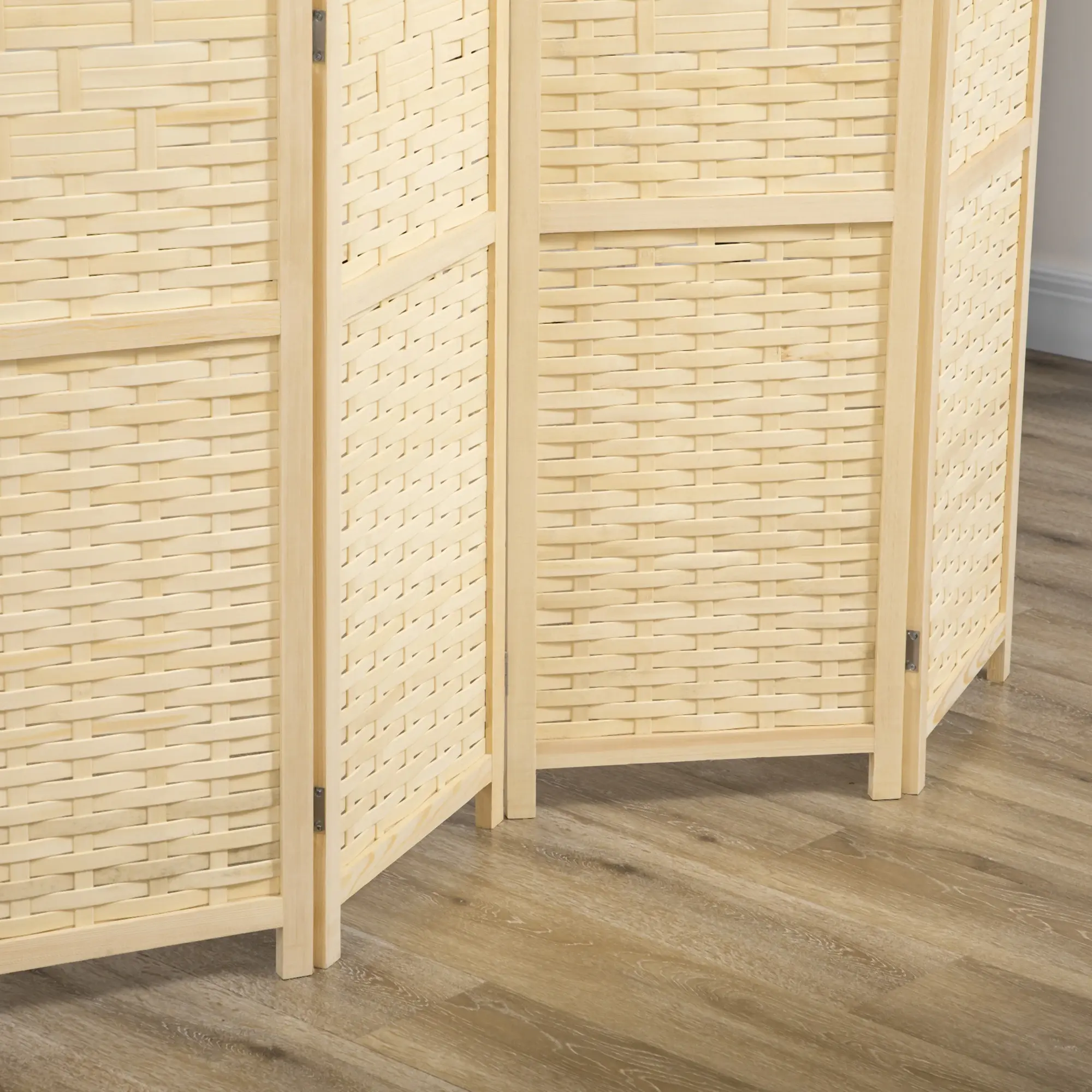 Paravan de camera Homcom 830-623V00ND (Natural) - 9