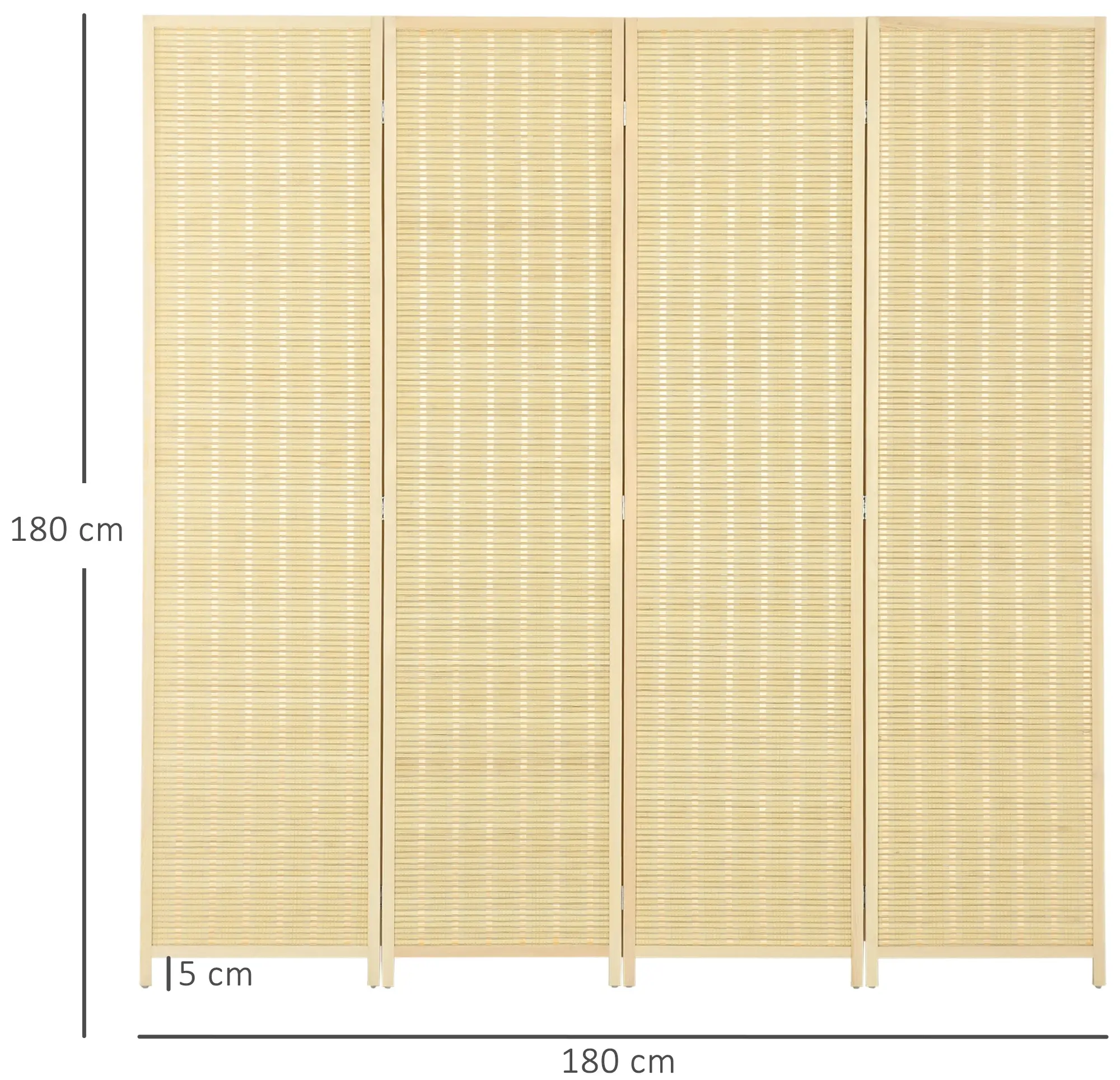 Ширма для комнаты Homcom 830-700V00ND (Natural) - 2