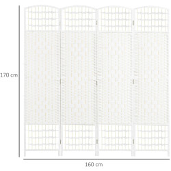Ширма для комнаты Homcom 830-701V00WT (White) Thumb