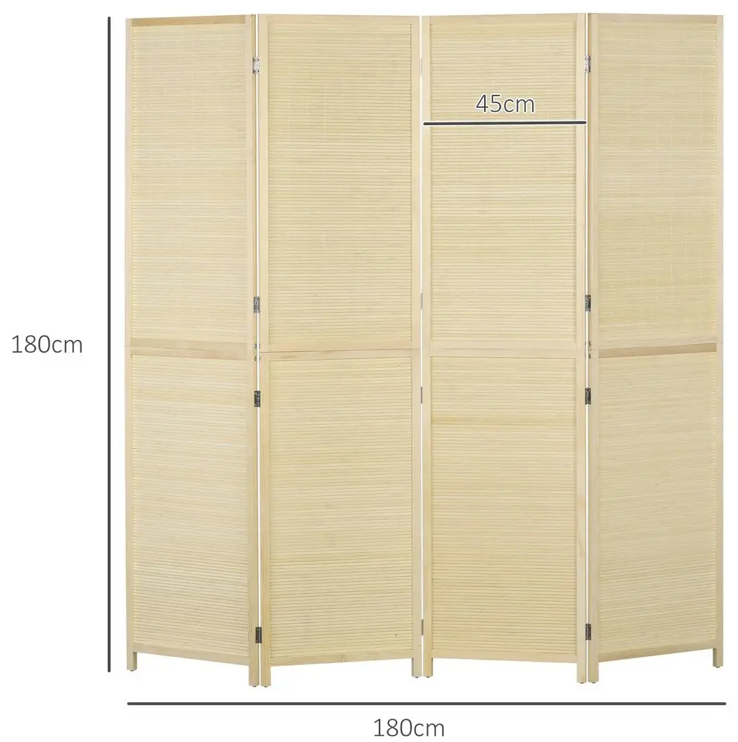 Ширма для комнаты Homcom 830-831V01ND (Natural Wood)