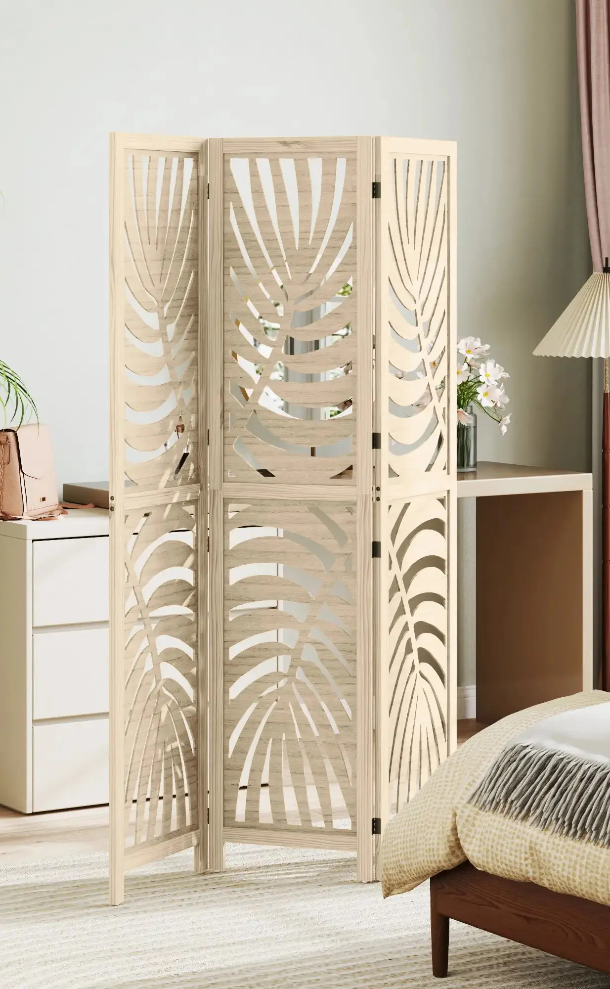 Ширма для комнаты Homcom 830-963V00ND (Natural) - 4