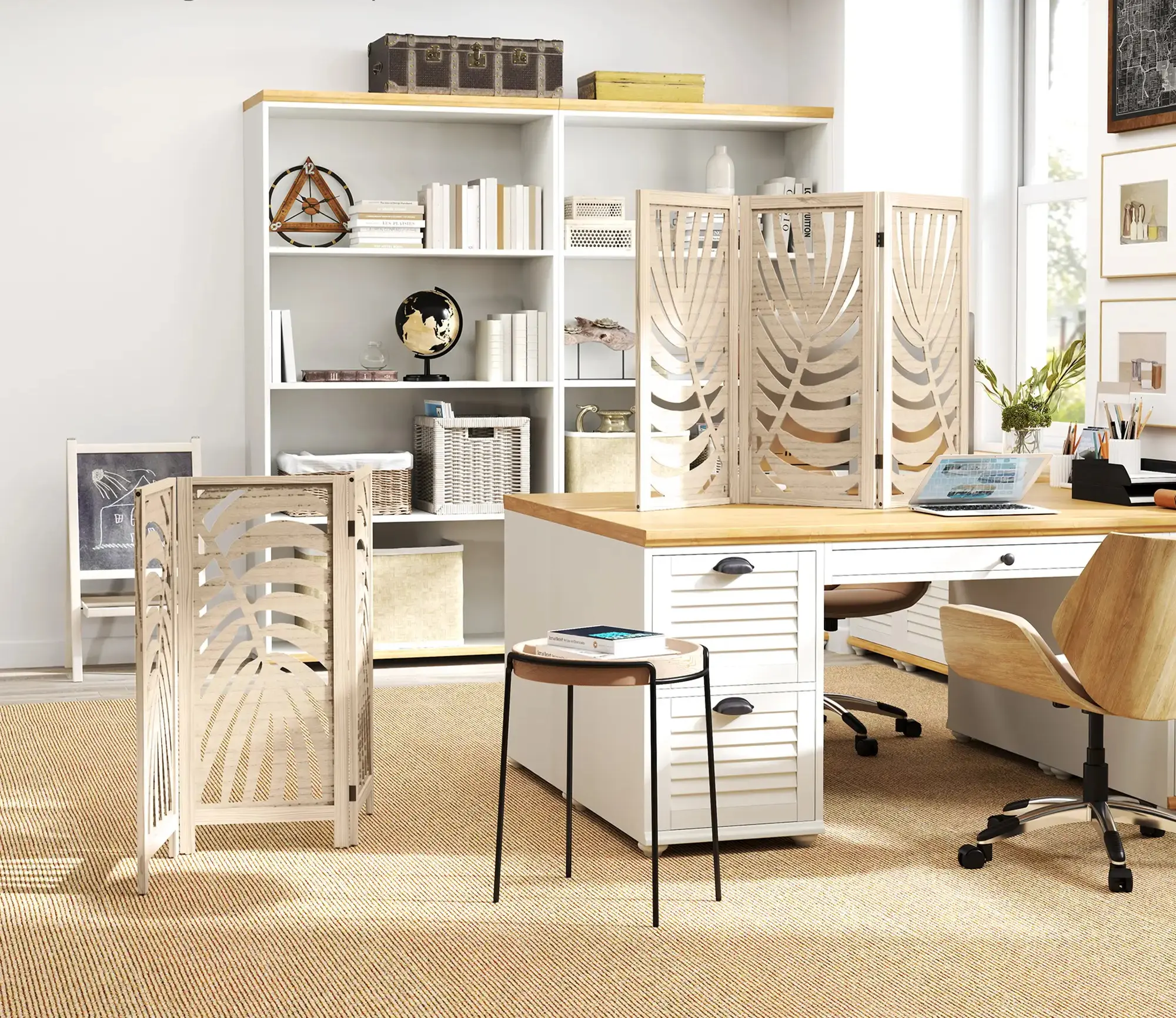 Ширма для комнаты Homcom 830-963V00ND (Natural) - 5