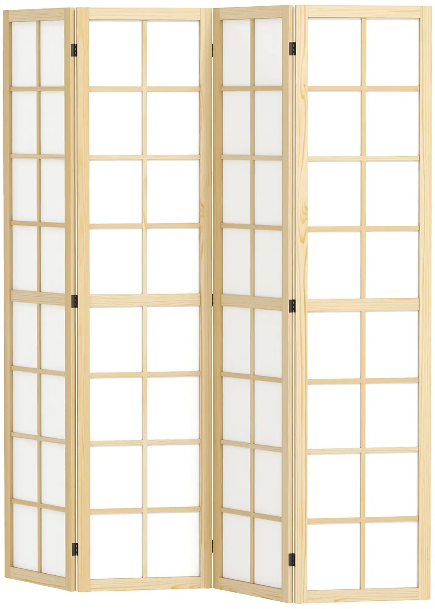 Paravan de camera Homcom 830-965V01ND (Natural/White) - 2