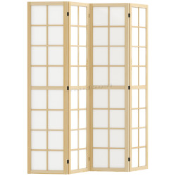 Ширма для комнаты Homcom 830-965V01ND (Natural/White)