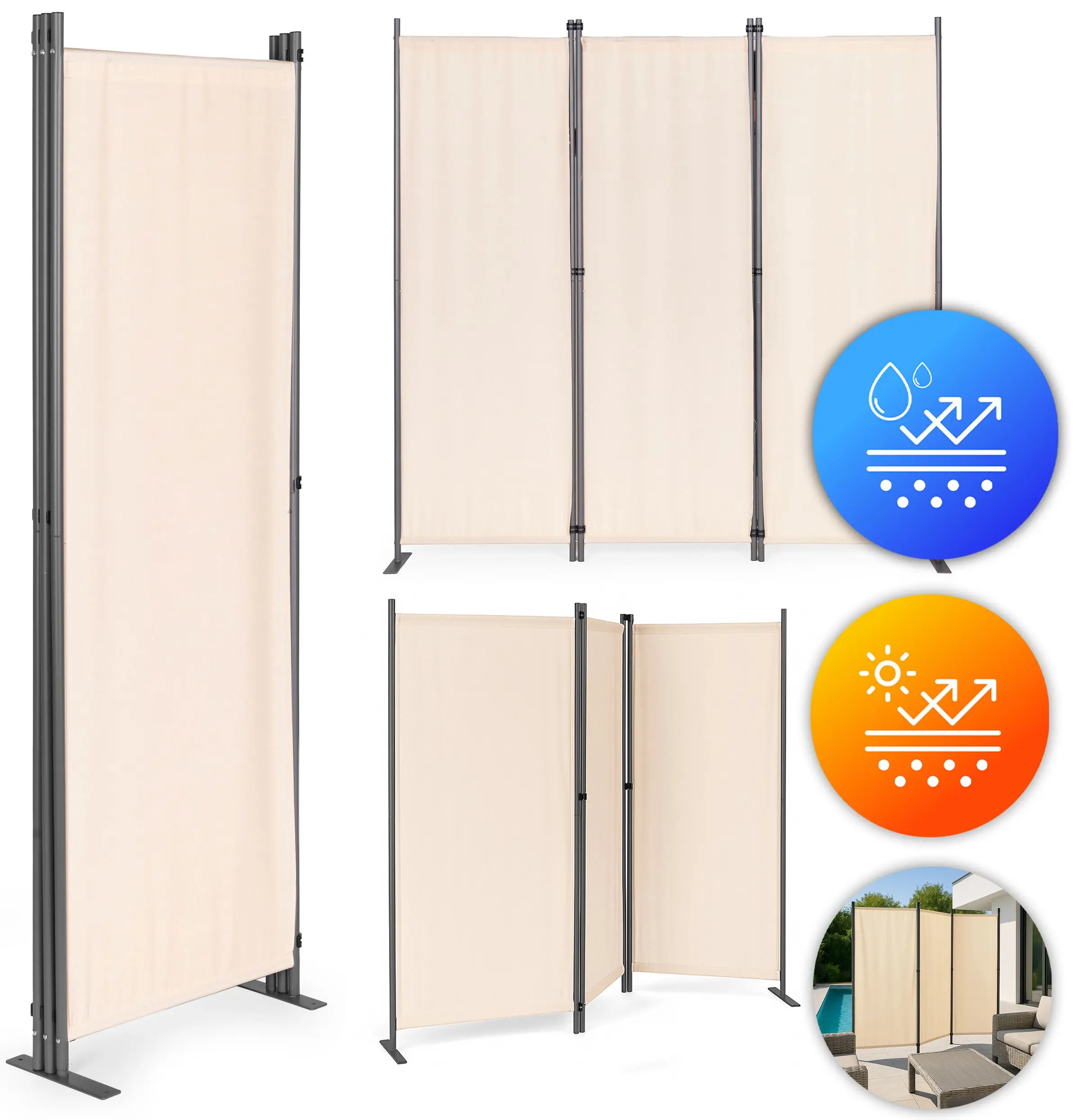 Ширма для комнаты Multi Garden AW-022/3TLG (Beige)