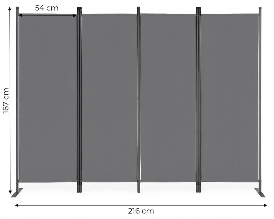 Ширма для комнаты Multi Garden AW-022/4TLG (Grey)