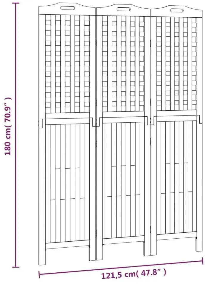 Ширма для комнаты VidaXL 318547 (Natural)