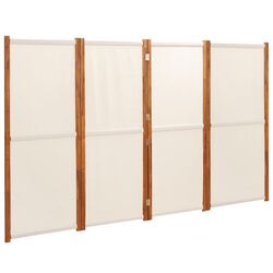 Ширма для комнаты VidaXL 319184 (White Cream)