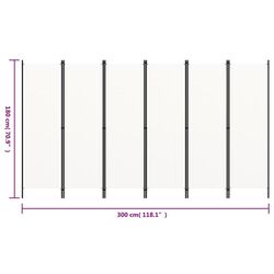 Ширма для комнаты VidaXL 320727 (White) Thumb