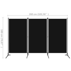 Ширма для комнаты VidaXL 320734 (Black) Thumb