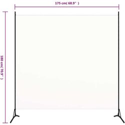 Paravan de camera VidaXL 320735 (White) Thumb