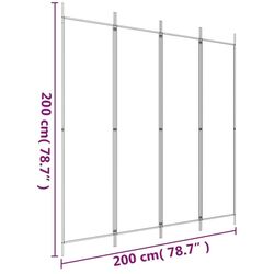 Paravan de camera VidaXL 350184 (Anthracite) Thumb