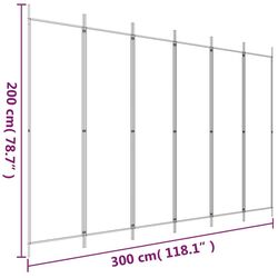Paravan de camera VidaXL 350192 (Anthracite) Thumb