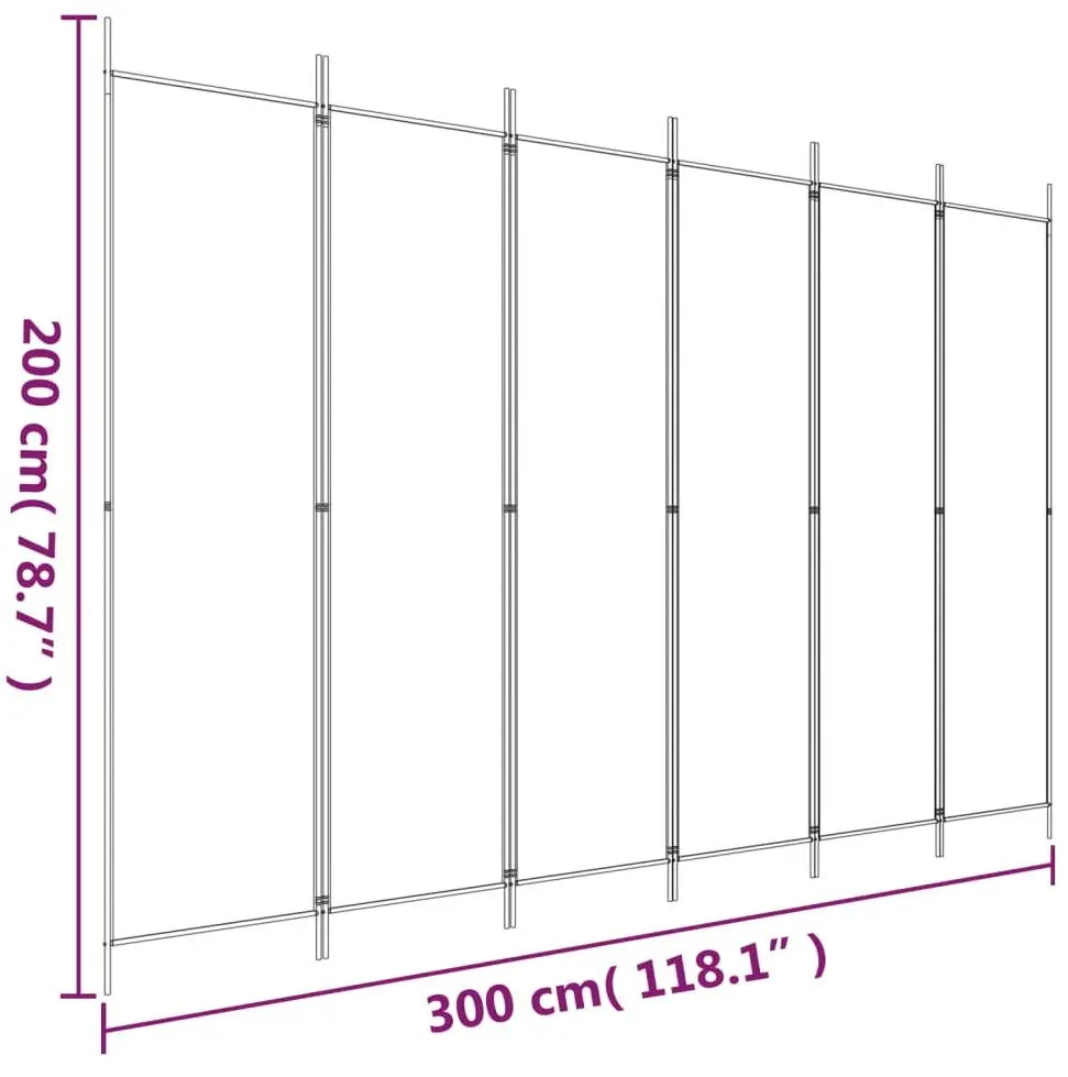 Paravan de camera VidaXL 350192 (Anthracite)