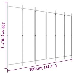 Paravan de camera VidaXL 350193 (Black) Thumb