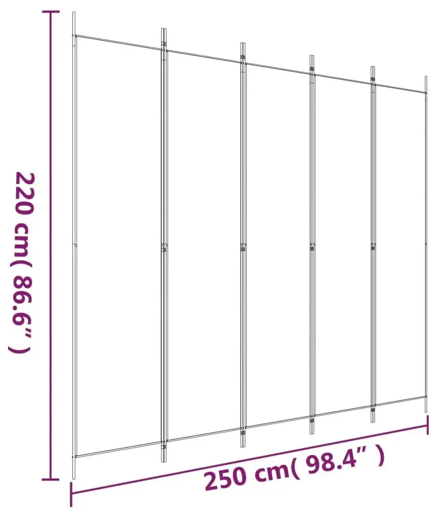 Paravan de camera VidaXL 350204 (Anthracite)