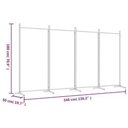 Ширма для комнаты VidaXL 350265 (Black) Thumb