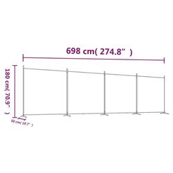 Ширма для комнаты VidaXL 350284 (Anthracite) Thumb