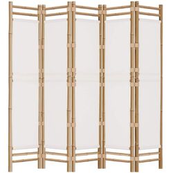 Paravan de camera VidaXL 350625 (White/Cream) Thumb