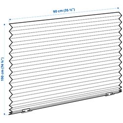 Штора плиссе Ikea Schottis 90x190 (Белый) Thumb