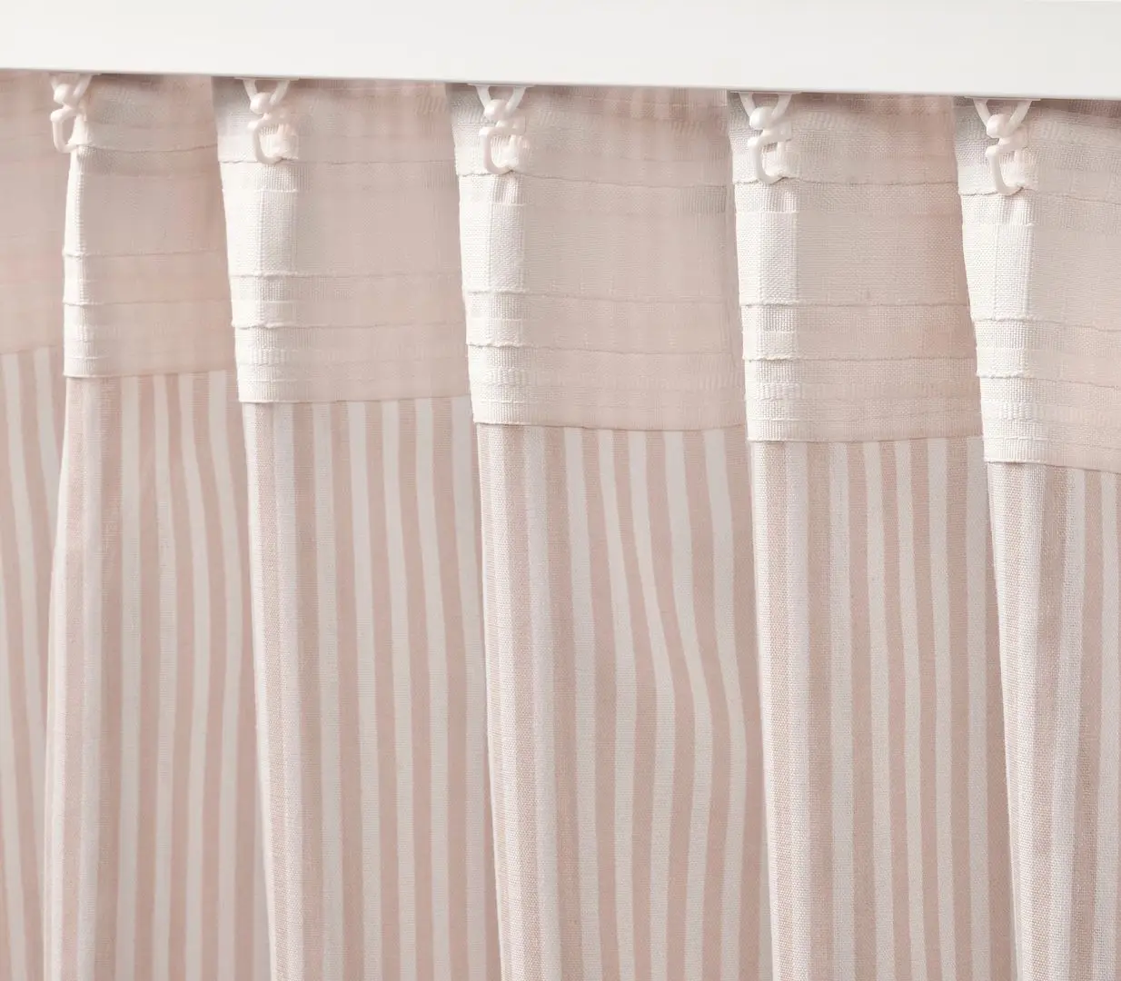 Draperii Ikea Bymott 120x250 (Alb/Bej)