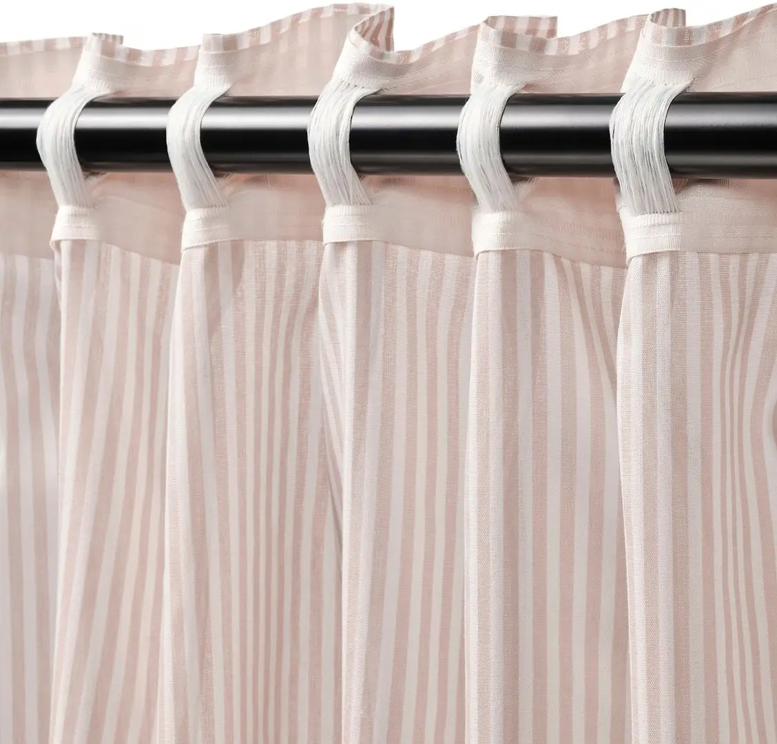 Draperii Ikea Bymott 120x250 (Alb/Bej)