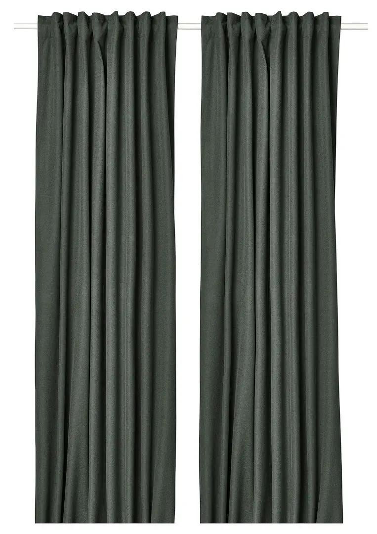 Draperii Ikea Rosenmandel 135x300 (Verde Inchis)