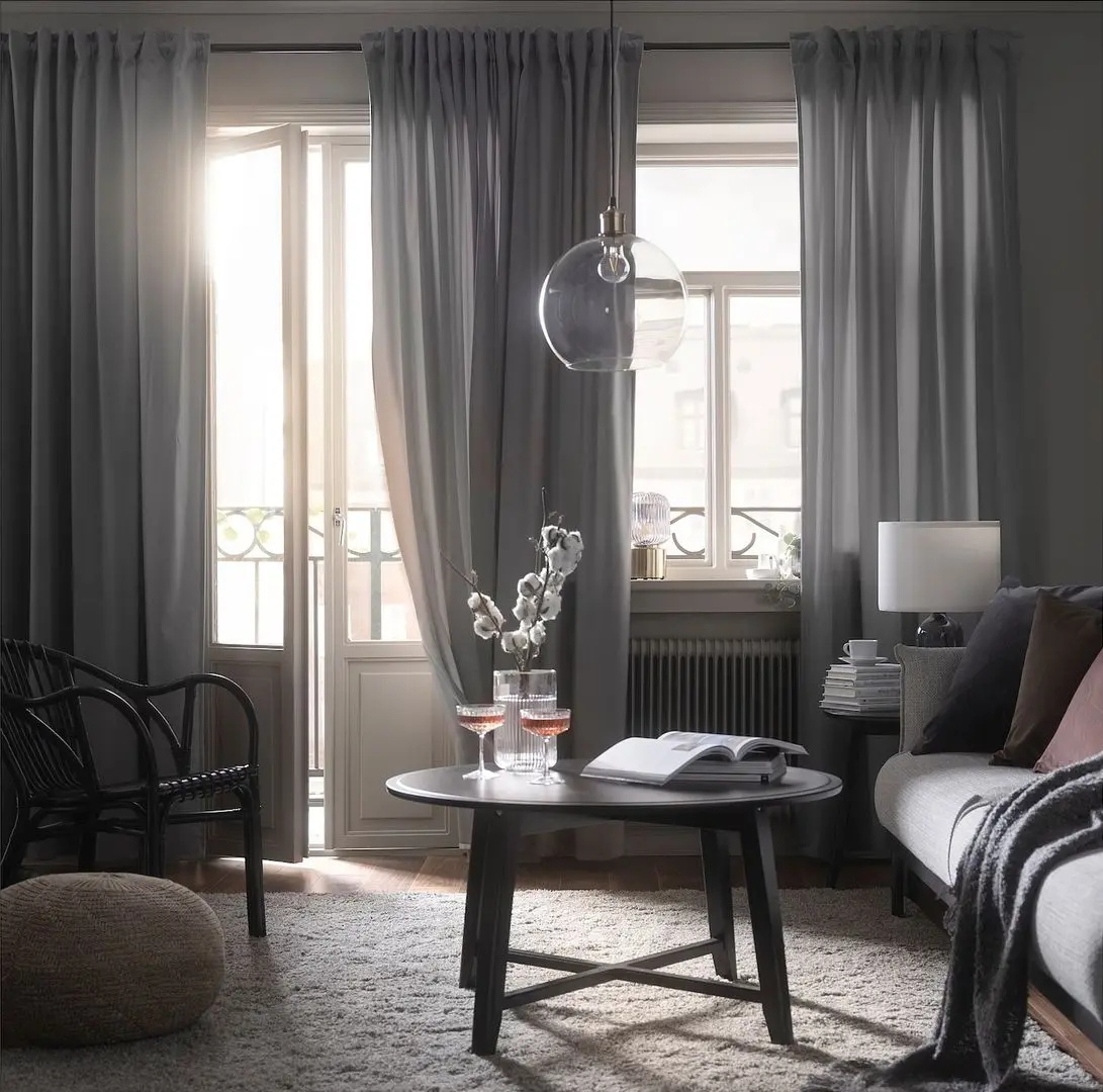 Draperii Ikea Sandsvingel 135x250 (Gri)