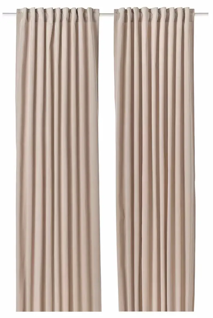 Шторы Ikea Sanela 140x250 (Светло-Бежевый)