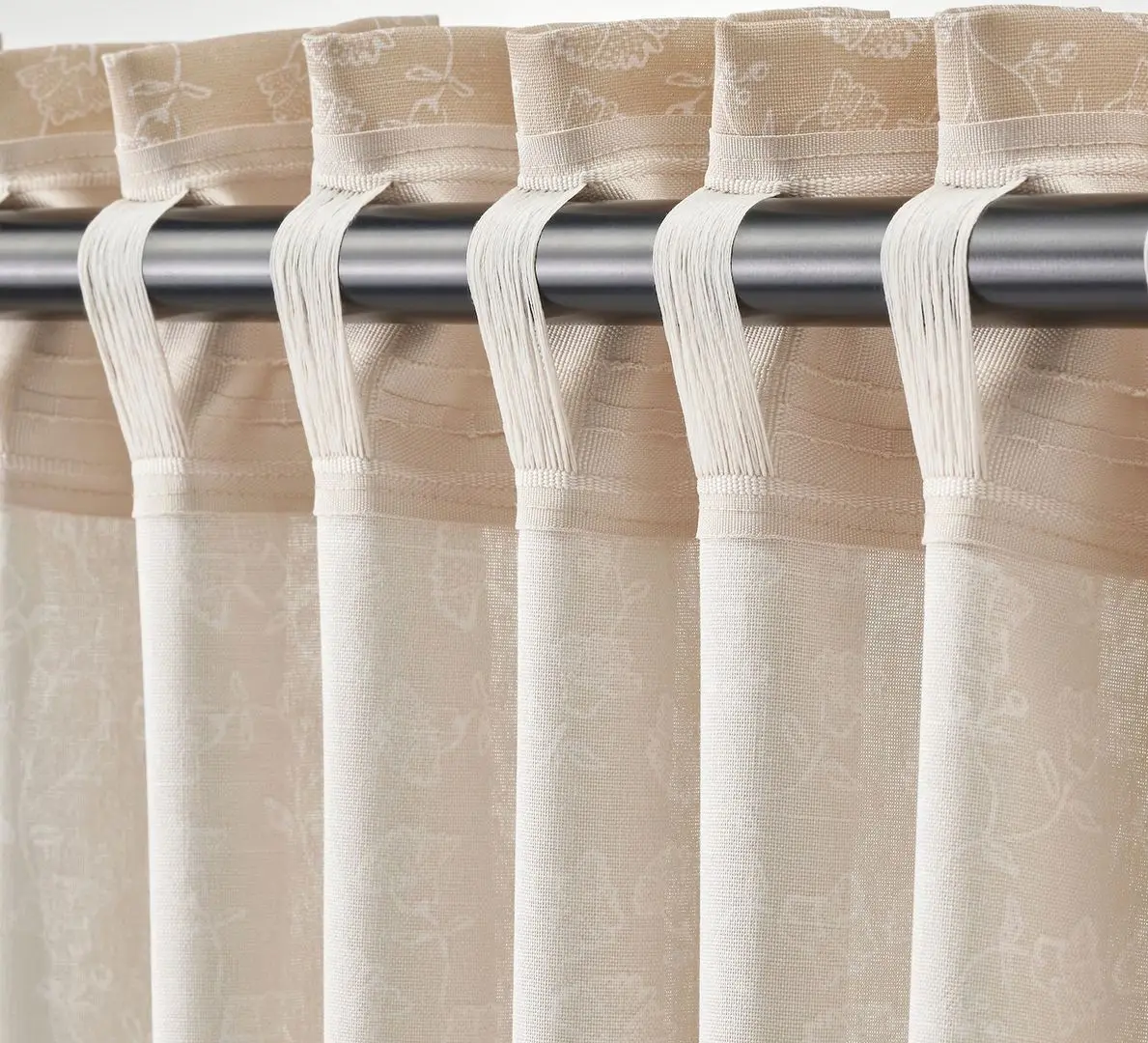 Шторы Ikea Trystavmal 145x250 (Бежевый/Белый)