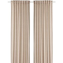 Шторы Ikea Trystavmal 145x250 (Бежевый/Белый) Thumb