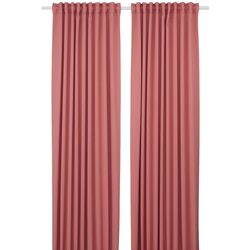 Шторы полупрозрачные Ikea Majgull 145x300 (Темно-Розовый)